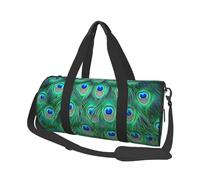 Adorabile pavone verde, Borsone da viaggio di grande capacità Borsa rotonda Borsa da viaggio sportiva Borsa da viaggio Borsa da fitness