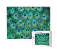 Adorabile pavone verde,Puzzle in legno da 500 pezzi, gioco di famiglia, puzzle per adulti e adolescenti, decorazioni per la casa