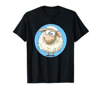 Adorabile pecora soffice con grandi occhi I Little Sheep Maglietta