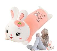 Adorabile peluche a forma di coniglietto, peluche a forma di coniglietto, peluche da 27,56 pollici, peluche per San Valentino, donne