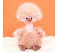 Adorabile Peluche, Soffice Anatroccolo con Imbottitura Ultra Morbida, 40 Cm, Adatto a Bambini e Collezionisti, Perfetto per Camere da Letto o Soggiorni. pink