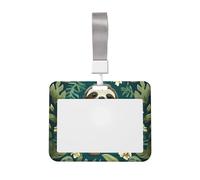 Adorabile porta badge con bradipo con cordino identificativo scorrevole in plastica rigida porta badge da lavoro per insegnanti di ufficio donne uomini