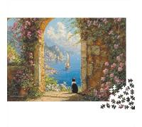 Adorabile puzzle a forma di gatto, estremamente difficile, molto difficile da completare, adatto agli adulti, 500 pezzi (52x38 cm)