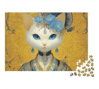 Adorabile puzzle di gatto, gioco educativo molto interessante, dalla forma unica e pieno di sorprese, 1000 pezzi (75x50 cm)