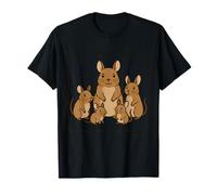Adorabile Ritratto di Famiglia Degu - Dolci Compagni di roditori Maglietta