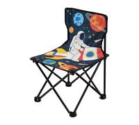 Adorabile sedia da campeggio ultraleggera con astronauta pianeta astronauta portatile, borsa per il trasporto inclusa, per picnic ed escursioni