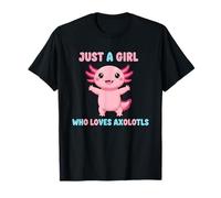 Adorabile Solo Una Ragazza Che AMA Axolotls Carino Kawaii Maglietta