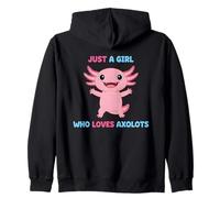 Adorabile Solo Una Ragazza Che AMA Axolotls Pink Amphibian Felpa con Cappuccio