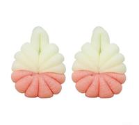 Adorabile spugna da bagno a forma di zucca per un'esperienza esfoliante unica nel bagno (rosa)