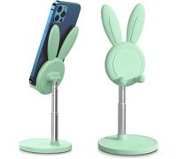 Adorabile supporto da scrivania a forma di coniglietto, regolabile per cellulari e tablet, progettato per il tuo benessere, un'aggiunta carina e