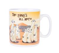 Adorabile tazza gigante in ceramica Meerkat, comoda impugnatura, contiene circa