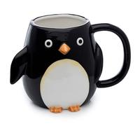 Adorabile tazza in ceramica 3D a forma di pinguino, capacità 400 ml per gustare bevande calde, perfetta per tè, caffè e cioccolata calda