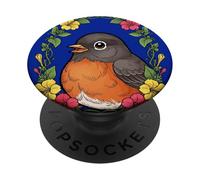 Adorabile uccello del Connecticut con Mirabilis PopSockets PopGrip Adesivo