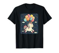 Adorabile unicorno con palloncini per un look magico Maglietta