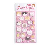 Adorabili adesivi a soffio, riutilizzabili per ragazzi e ragazze, piccoli adesivi decorativi per notebook, bottiglie d'acqua, cartoni animati adesivi in feltro per animali in feltro