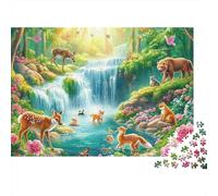 Adorabili animali Puzzle di grandi dimensioni adatti ad adulti, bambini e adolescenti con elevata difficoltà e forme uniche 300 pezzi (40x28 cm)