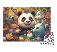 Adorabili animali Puzzle di grandi dimensioni adatti ad adulti, bambini e adolescenti con elevata difficoltà e forme uniche 300 pezzi (40x28 cm)