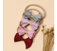 Adorabili fasce per capelli da bambina, set con fiocco elegante per neonate e bambine, accessori per capelli in nylon morbido e flessibile,