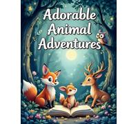 Adorable Animal Adventures: A Heartwarming Coloring Book for Kids Ages 4-8 with Cute Forest Scenes, Friendship Stories & Calming Fun: Over 60 Beloved ... Every Page Tells a Gentle Story of Friendship