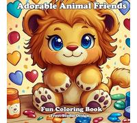 Adorable Animal Friends: Fun Coloring Book for Kids and Adults