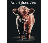 Adorable Baby Highland Cow Coloring Book: A Cute and Relaxing Collection of 50 Baby Highland Cow Illustrations for Stress Relief and Fun