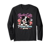 Adorable Border Collie Puppy Lover Idea for Moms Dog Maglia a Manica