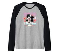 Adorable Border Collie Puppy Lover Idea for Moms Dog Maglia con Maniche Raglan