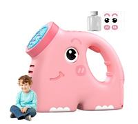Adorable Bubble Maker Toy, Elephant-Shaped Handheld Bubble Blower, Safe Portable Battery-Powered Outdoor Fun Toy for Boys, Girls, Kids, 17x14x6.5 cm, ABS, Pink and Blue
