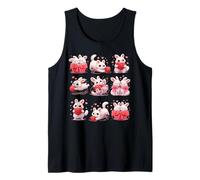 Adorable Bunny with Hearts And Yarn Canotta