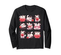 Adorable Bunny with Hearts And Yarn Maglia a Manica