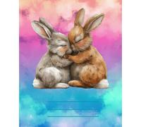 ADORABLE BUNNYS Composition Notebook wider ruled: Cute rabbits journal for Girls & Boys, for Teenagers and adults, for school, for journaling, 110 ... of 7.5 x 9..25 inch, soft touch finish