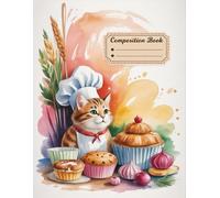 Adorable Cat Lover Composition Book: 120 Pages Notebook, with Watercolor Cover Design, ideal for Journaling, Drawing, Writers, Kids, Girls, Christmas ... for Journaling, Drawing, Writers, Kids, Girl