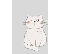 Adorable Cat Winking Hardcover Journal Notebook - Perfect Gift For Cat Lover