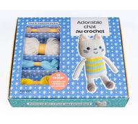 Adorable chat au crochet: Coffret - Tout le matériel inclus