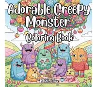 Adorable Creepy Monster Coloring Book: Kawaii, Spooky & Cute Creatures to Color for Kids and Adults