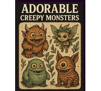 Adorable Creepy Monsters: A Fantasy Coloring Book for Adults with 60+ Mini Creatures for Fun, Relaxation & Surprise