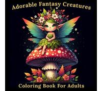 Adorable Fantasy Creatures Coloring Book For Adults: A Whimsical Collection of Cute Magical Beings to Spark Your Creativity and Relax Your Mind