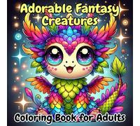 Adorable Fantasy Creatures Coloring Book for Adults: Stress-Relief Designs of Unicorns, Dragons, and Mythical Beings for Relaxation and Creativity