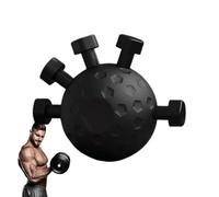 Adorable Finger Strengthener, 14,5/10,5/10,4 cm Reusable Elastic Exerciser Ball, Portable Hand Workout Device, Black Grip Training Equipment for Men and Women