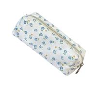 Adorable Floral Cosmetic Bag, Makeup Brush Storage Pouch, 7.09x2.36x2.76 Inches Travel Makeup Organizer, Canvas Toiletry Bag for Women, Girls and Daily