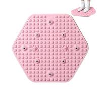 Adorable Foot Massage Mat, 16.14 Inches Reflexology Walking Mat Hexagonal Pressure Point Pad, Portable Yoga Foot Rock Mat with Magnets for Releasing Tension, Magnetic Foot Mat