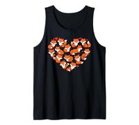Adorable Fox Heart Design with Cute Poses Canotta