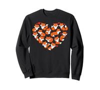 Adorable Fox Heart Design with Cute Poses Felpa