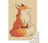 Adorable Fox Illustration Puzzle Impossibili 1000Pcs Decorazione Per La Casa. Giochi Rilassamento E Intelligence Per Adulti E Ragazzi Da 14 Anni 38x26cm/1000pcs