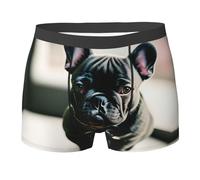 Adorable French Bulldog Print Boxer Elasticizzato Elasticizzati Uomo Pantaloncini Boxer Anti-Sfregamento Intimo Maschile per Sportivi L'Uso Quotidiano Uomini XXL