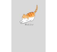 Adorable Ginger Cat Hardcover Journal Notebook - Perfect Gift For Cat Lover