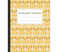 Adorable Golden Retriever Pattern Composition Notebook: A Cute Dog Themed Writing Journal for Students and Adults, Perfect for School Notes, Work, or Home