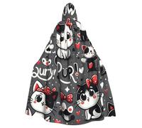 Adorable-Kittens-Cats-Love - Mantello con cappuccio da strega per adulti, costume di Halloween con cappuccio