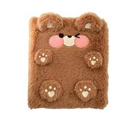 Adorable Memory Keeper Binder, Plush Animal Album, A6 Mini Storage Book for Kids Soft Fabric Keepsake Organizer for Home Holiday Party Pregnancy Birth Grandparents and Growth Moments