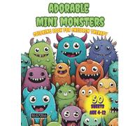 Adorable mini monsters: Coloring book for children therapy